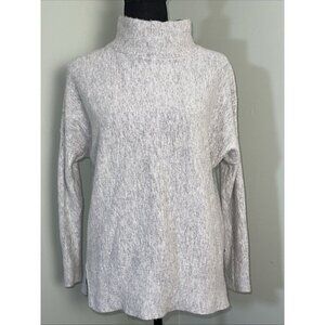 JOULES KNITWEAR Womens Size 10 Mock Cowl Neck Sweater Gray ECU Soft